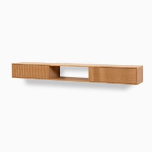 KORA | מזנון צף בגוון אלון 220 ס"מ | OUTLET